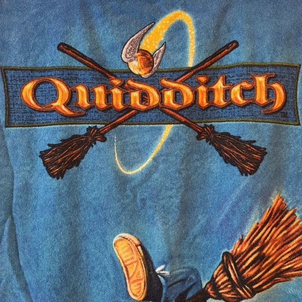 HARRY POTTER Vintage 2000 Quidditch Beach Towel | Flying Scene | WB Tag